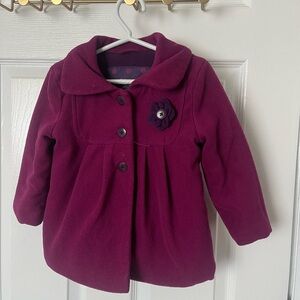 Cherokee Plum Pea Coat for Kids